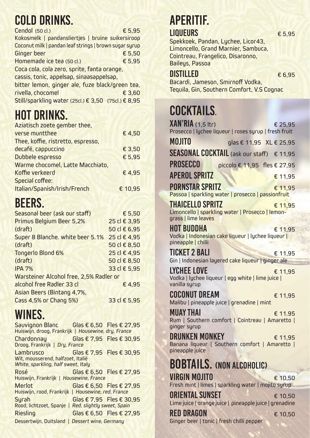 Menukaart Koco Bistro — pagina 8 van 8