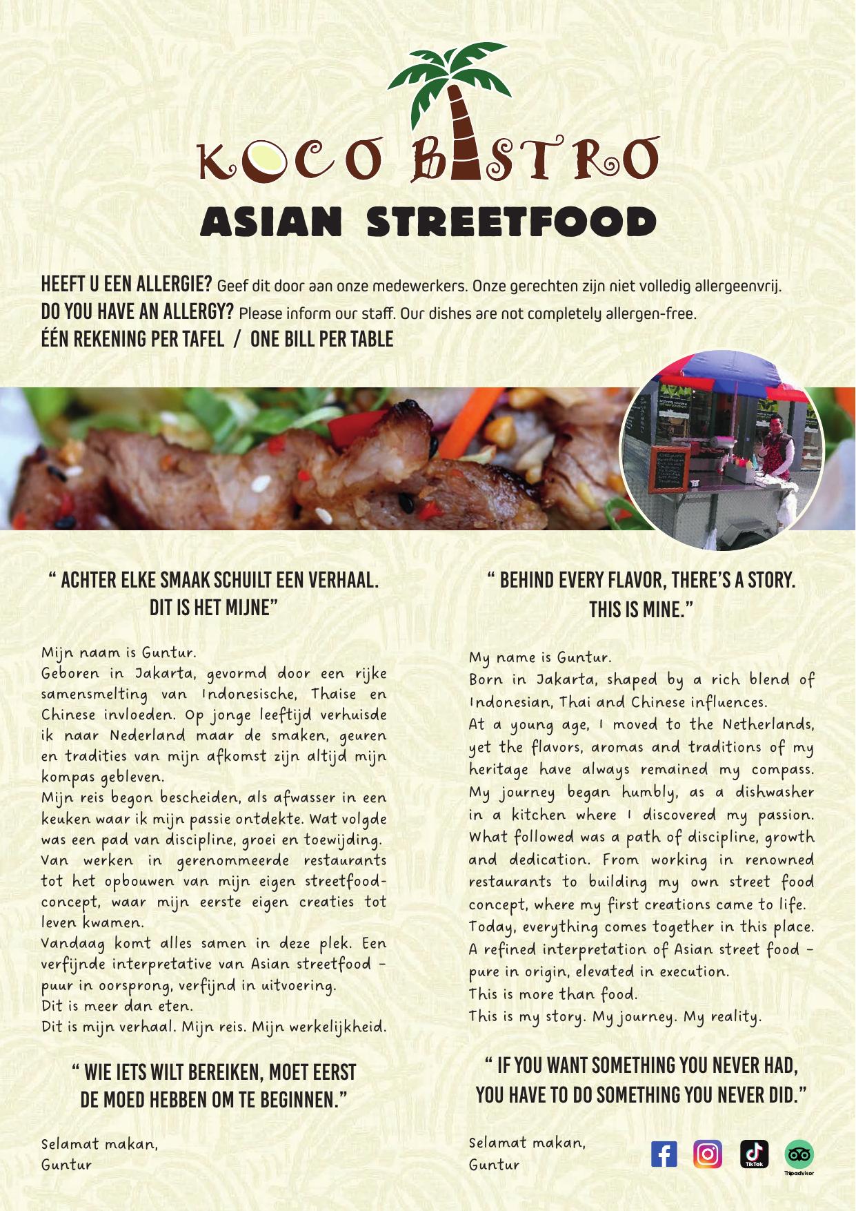 Menukaart Koco Bistro — pagina 1 van 8